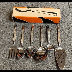 Monterey 6 Piece Hostess Set Stainless Spoon Fork